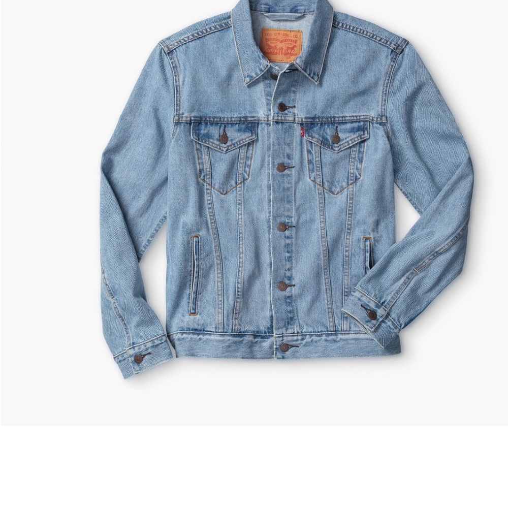 Levi's Trucker Jean Jacket Standard Fit Light Stonewash Size M
